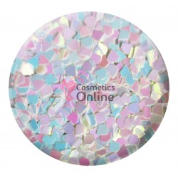 Decor pentru unghii NADP045NN Decoratiuni paiete Albe cu reflexii Pink LR28 - Diamante
